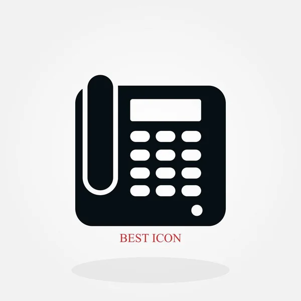 Office Phone Icon Flat Design Best Vector Icon — Stock Vector