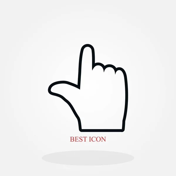 Hand Vector Icon Flat Design Best Vector Icon — Stock Vector