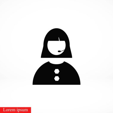 Kadının yüz simgesi