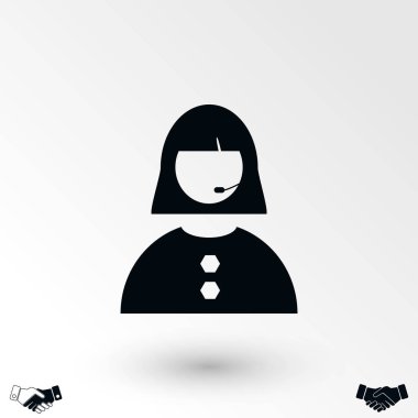 Kadının yüz simgesi