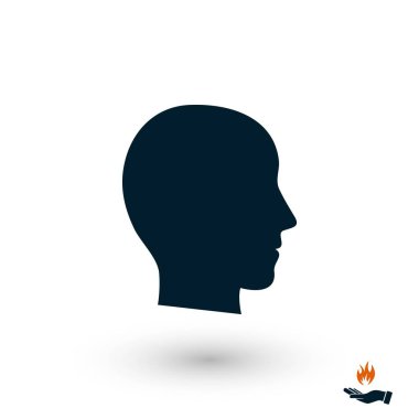 baş vektör simgesi, düz tasarım en iyi vektör simgesi