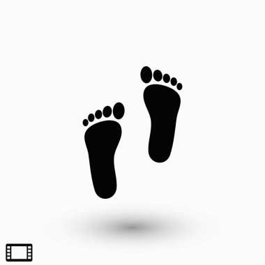 ayak vektör simgesi, düz tasarım en iyi vektör simgesi