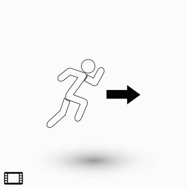 adam simge vektör, düz tasarım en iyi vektör simgesi