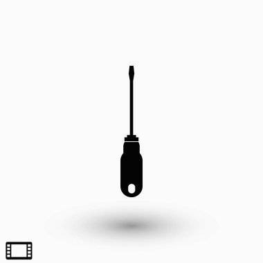 tornavida vektör simgesi, düz tasarım en iyi vektör simgesi