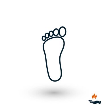 ayak vektör simgesi, düz tasarım en iyi vektör simgesi