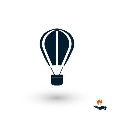 paraşüt simge vektör, düz tasarım en iyi vektör simgesi