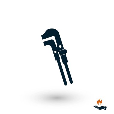 Anahtar tek renkli simgesini, düz tasarım en iyi vektör simgesi