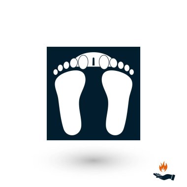ayak izleri simge vektör, düz tasarım en iyi vektör simgesi