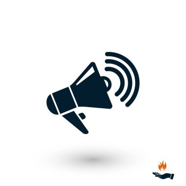 hoparlör simgesi vektör, düz tasarım en iyi vektör simgesi