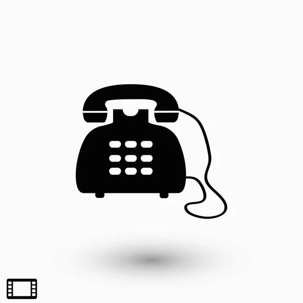 Telefoon Pictogram Vector Platte Ontwerp Beste Vector Pictogram — Stockvector