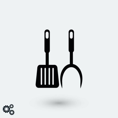 Barbekü simge vektör, düz tasarım en iyi vektör simgesi