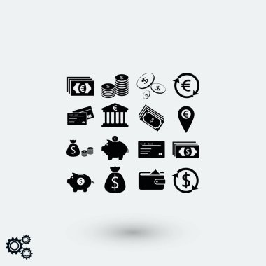 Simgeler vektör, düz tasarım en iyi vektör simgesi Finans