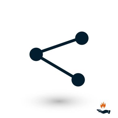 simge vektör, düz tasarım en iyi vektör simgesi paylaşmak