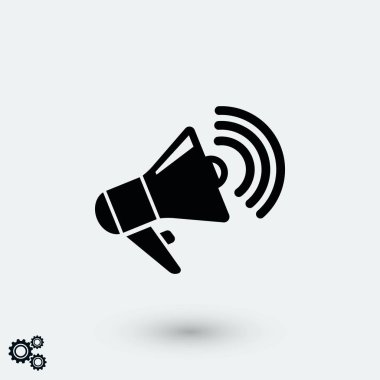 hoparlör simgesi vektör, düz tasarım en iyi vektör simgesi