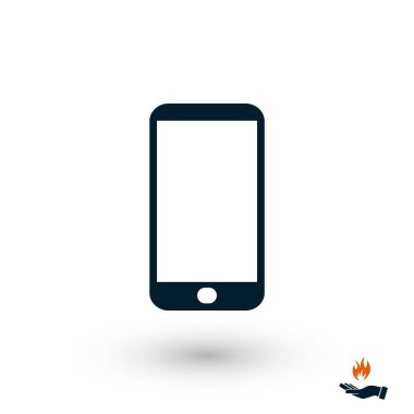 akıllı telefon simgesi, düz tasarım en iyi vektör simgesi