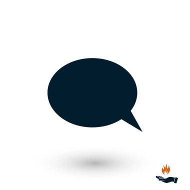 Bir iletişim, düz tasarım en iyi vektör simgesi düz simgesi