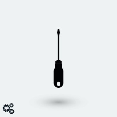 tornavida vektör simgesi, düz tasarım en iyi vektör simgesi