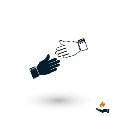 hnds simge vektör, düz tasarım en iyi vektör simgesi