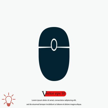 bilgisayar fare simgesi, düz tasarım en iyi vektör simgesi