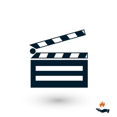 simgeler Sinematografi sinema simgesi, düz tasarım en iyi vektör simgesi ayarla