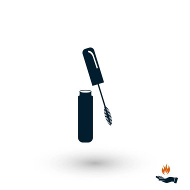 Maskara vektör simgesi, düz tasarım en iyi vektör simgesi