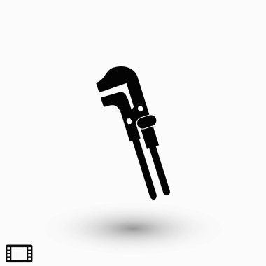 Anahtar tek renkli simgesini, düz tasarım en iyi vektör simgesi