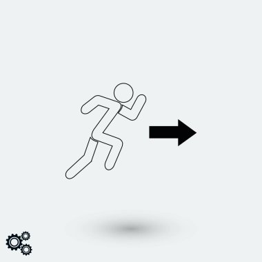 adam simge vektör, düz tasarım en iyi vektör simgesi