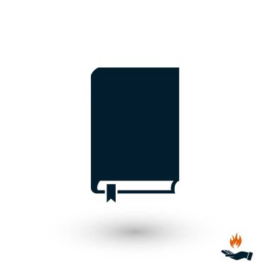 Kitap simge vektör, düz tasarım en iyi vektör simgesi