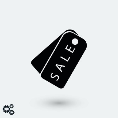 Satılık bir ses etiketi simgesi, vektör, düz tasarım en iyi vektör simgesi