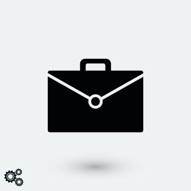 Çanta simge vektör, düz tasarım en iyi vektör simgesi