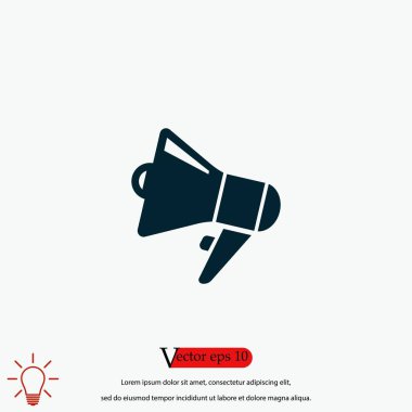 hoparlör simgesi vektör, düz tasarım en iyi vektör simgesi