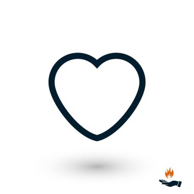 kalp simgeler vektör, düz tasarım en iyi vektör simgesi