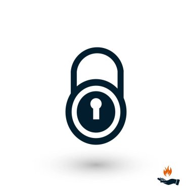 kilit vektör simgesi, düz tasarım en iyi vektör simgesi