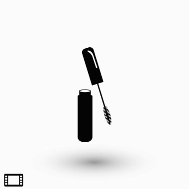 Maskara vektör simgesi, düz tasarım en iyi vektör simgesi