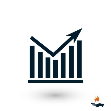 Grafik vektör simgesi, düz tasarım en iyi vektör simgesi