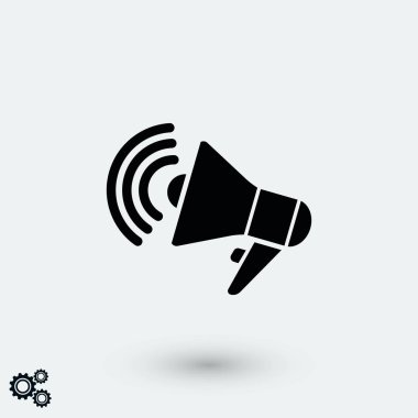 hoparlör simgesi vektör, düz tasarım en iyi vektör simgesi