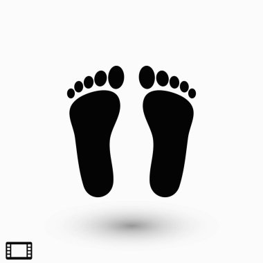 ayak vektör simgesi, düz tasarım en iyi vektör simgesi