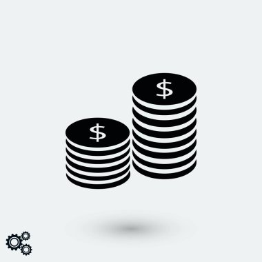 para, düz tasarım en iyi vektör simgesi düz simgesi