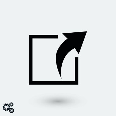 Eylem işareti simgesi, düz tasarım en iyi vektör simgesi