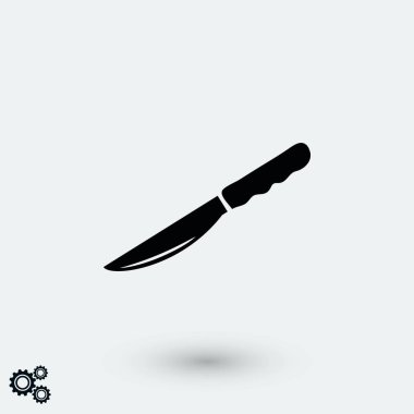 Bıçak simge vektör, düz tasarım en iyi vektör simgesi