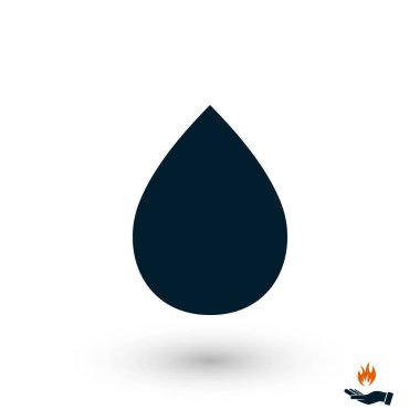 damla simge vektör, düz tasarım en iyi vektör simgesi