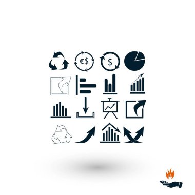 Grafik simge vektör, düz tasarım en iyi vektör simgesi