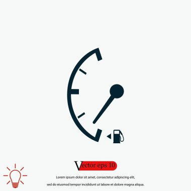 Düşük yakıt imza izole simgesi, düz tasarım en iyi vektör simgesi