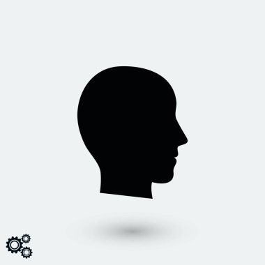 baş vektör simgesi, düz tasarım en iyi vektör simgesi