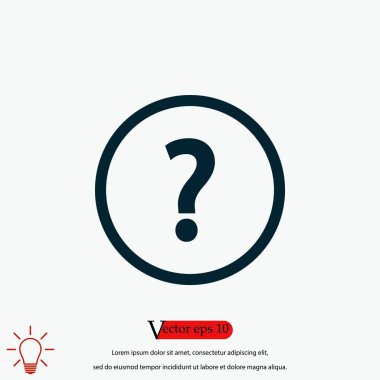 sorgulama etiket simgesi, düz tasarım en iyi vektör simgesi