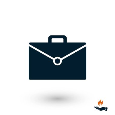 Çanta simge vektör, düz tasarım en iyi vektör simgesi