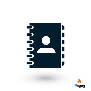 defter vektör simgesi, düz tasarım en iyi vektör simgesi