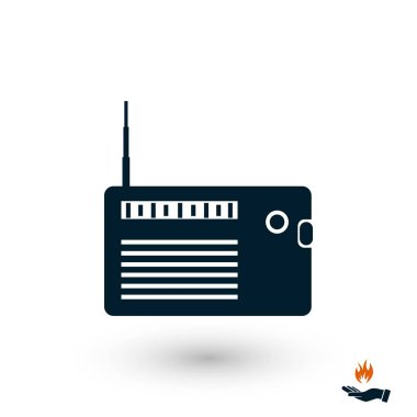 radyo simge vektör, düz tasarım en iyi vektör simgesi