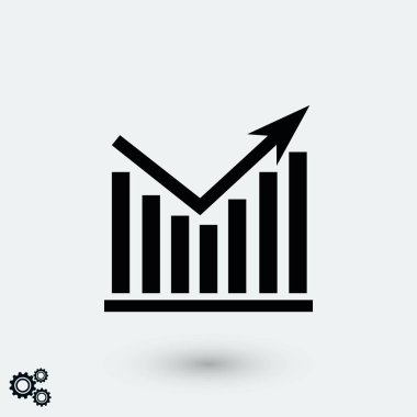 Grafik vektör simgesi, düz tasarım en iyi vektör simgesi