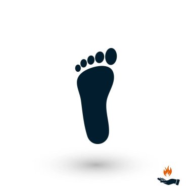 ayak vektör simgesi, düz tasarım en iyi vektör simgesi